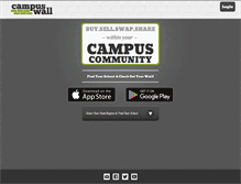 Tablet Screenshot of mycampuswall.com